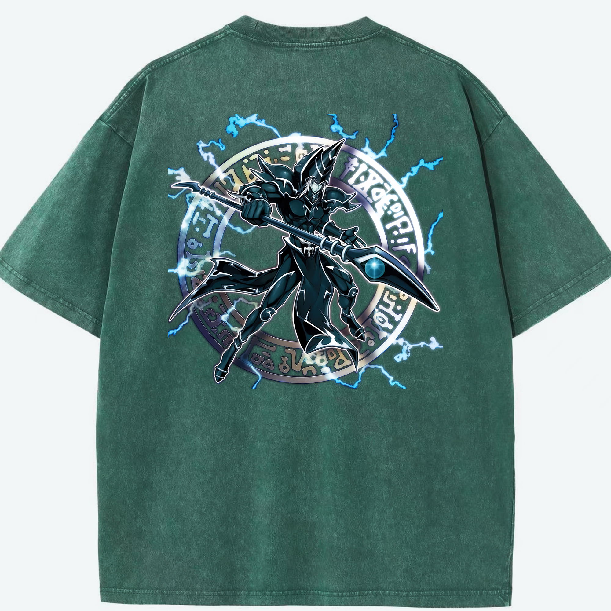 （画像用） 遊☆戯☆王 Yu-Gi-Oh! 綿100% ヴィンテージ風 半袖Tシャツ（背面プリント）